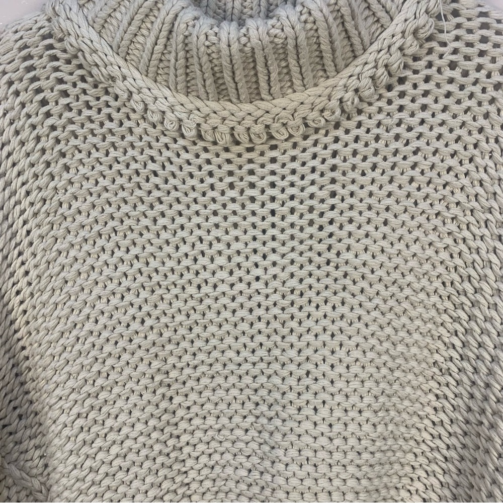 Free People My Only Sunrise Chunky Open Cable Knit Oversized Slouchy Sweater - Picture 10 of 16